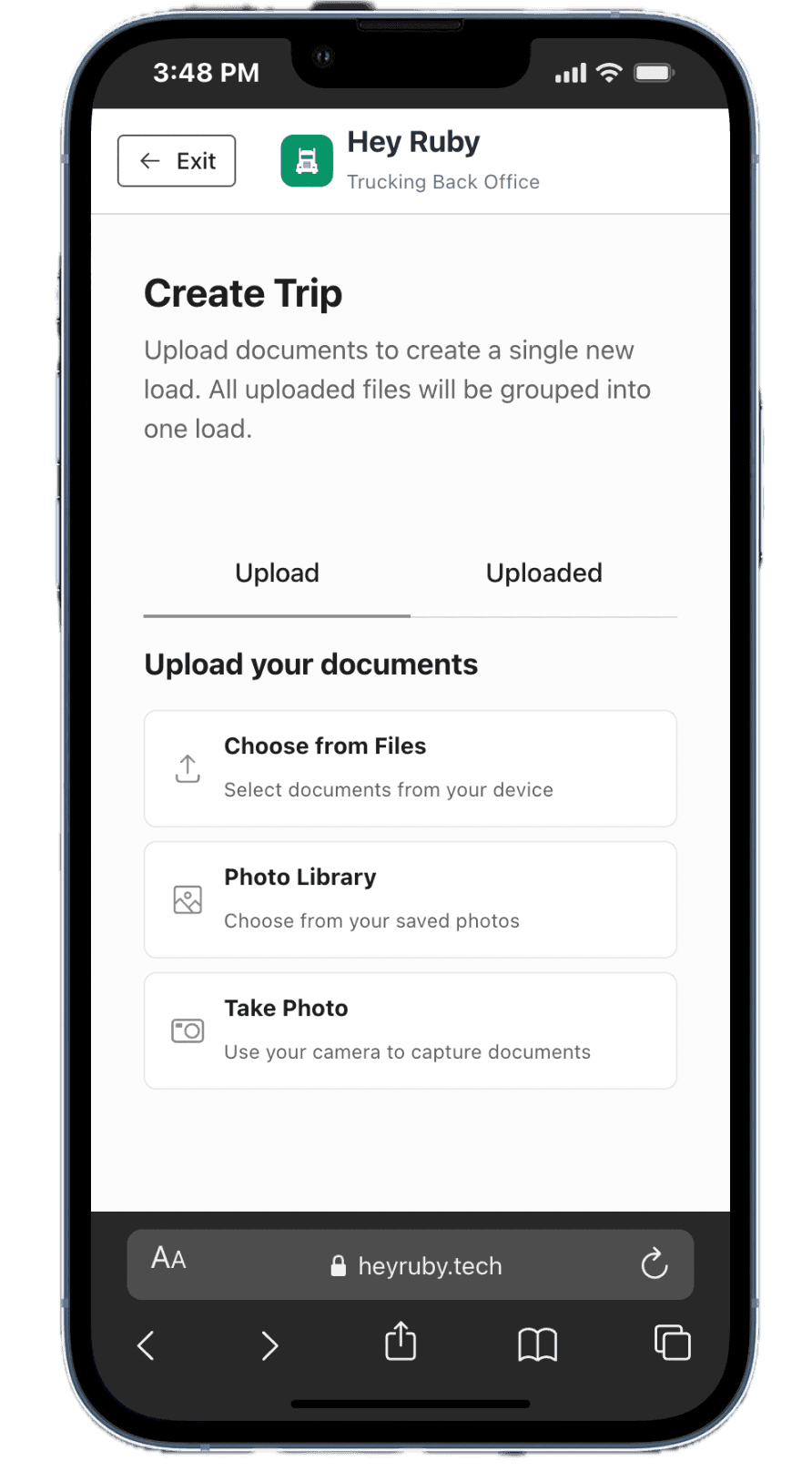 Snapping a fuel receipt from your iPhone at the pump